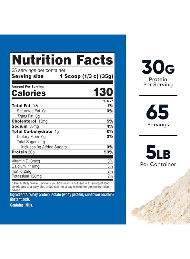 نوتريكوست، بروتين مصل اللبن المعزول، بدون نكهة، 5 أرطال (2268 غرام) - Image 5